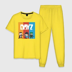 Пижама хлопковая мужская DayZ ДэйЗи, цвет: желтый