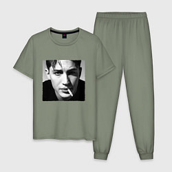 Пижама хлопковая мужская ТОМ ХАРДИ, цвет: авокадо