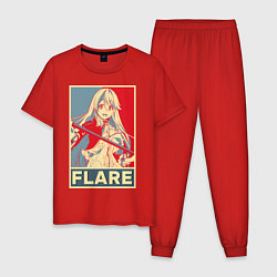 Пижама хлопковая мужская Flare Jioral, цвет: красный