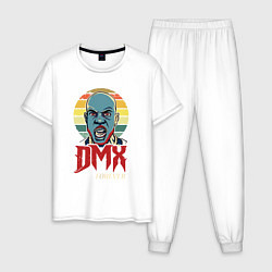 Пижама хлопковая мужская DMX - Forever Scream, цвет: белый