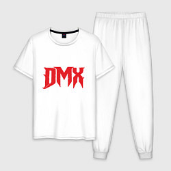 Пижама хлопковая мужская DMX Power, цвет: белый