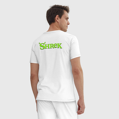 Мужская пижама Shrek: Logo S / Белый – фото 4