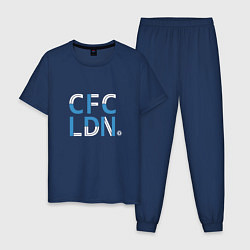 Пижама хлопковая мужская FC Chelsea CFC London 202122, цвет: тёмно-синий