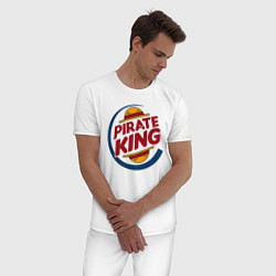Пижама хлопковая мужская PIRATE KING ONE PIECE, цвет: белый — фото 2