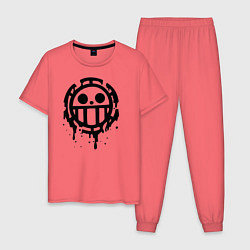 Мужская пижама One Piece знак черной краской