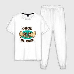 Мужская пижама Pugs of War - Мопсы войны