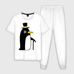 Мужская пижама Пингвин в шляпе