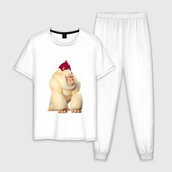 Мужская пижама Кремовая Горилла