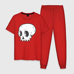 Пижама хлопковая мужская Мертвый Аякс, цвет: красный