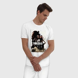 Пижама хлопковая мужская FARCRY GAME, цвет: белый — фото 2