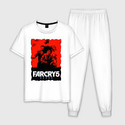 Пижама хлопковая мужская FARCRY ФАРКРАЙ, цвет: белый