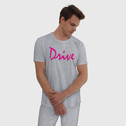 Пижама хлопковая мужская DRIVE, цвет: меланж — фото 2