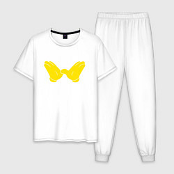 Пижама хлопковая мужская Wu-Tang Style, цвет: белый