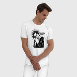 Пижама хлопковая мужская Горшок Король и Шут, цвет: белый — фото 2