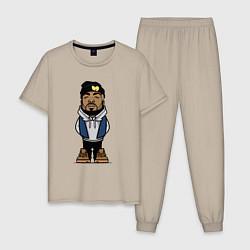 Пижама хлопковая мужская Method Man, цвет: миндальный