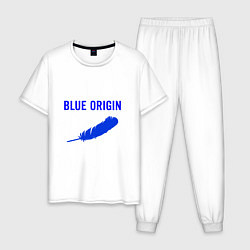 Мужская пижама Blue Origin logo перо