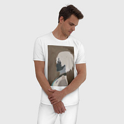 Пижама хлопковая мужская Любимый во Франксе Хиро Darling in the Franxx, цвет: белый — фото 2