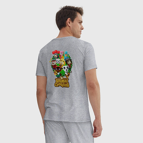 Мужская пижама Animal Digby / Меланж – фото 4
