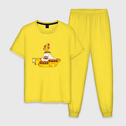 Мужская пижама The Beatles Yellow Submarine в дудл стиле