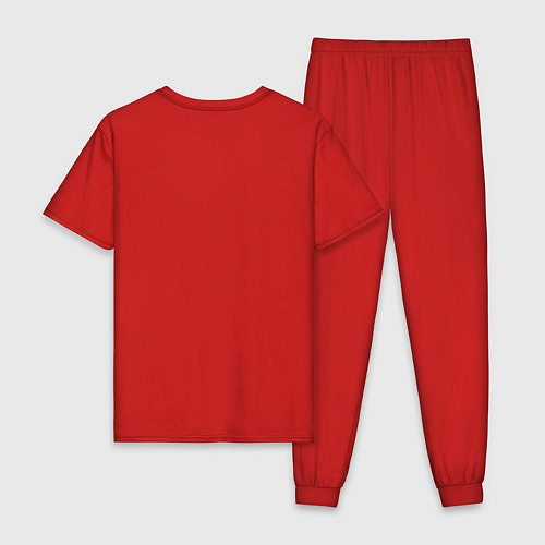 Мужская пижама 30 секунд до марса лого / Красный – фото 2