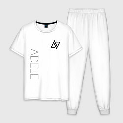 Мужская пижама Адель логотип с надписью
