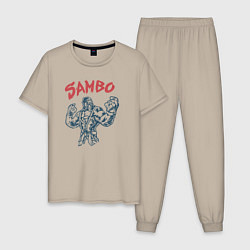 Мужская пижама Самбо горилла в ярости