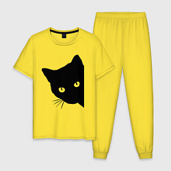 Мужская пижама Всё тот же чёрный котяра!