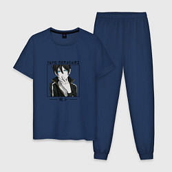 Пижама хлопковая мужская Ято Yato, Noragami, цвет: тёмно-синий