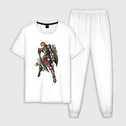 Пижама хлопковая мужская Паладин Ла2, цвет: белый