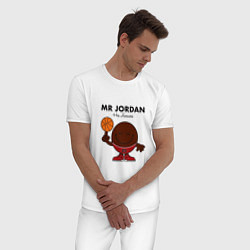 Пижама хлопковая мужская Мистер Джордан, цвет: белый — фото 2