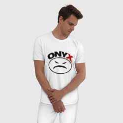 Пижама хлопковая мужская Оnyx, цвет: белый — фото 2