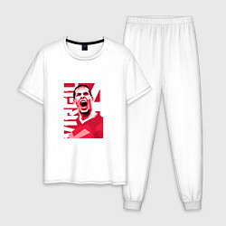 Пижама хлопковая мужская Liverpool - Virgil, цвет: белый