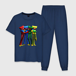 Пижама хлопковая мужская GAME POPPY PLAYTIME Mini Huggies, цвет: тёмно-синий