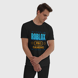 Пижама хлопковая мужская Игра Roblox PRO Gaming, цвет: черный — фото 2