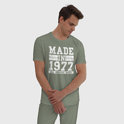 Пижама хлопковая мужская Сделано в 1977 году, цвет: авокадо — фото 2