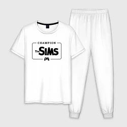 Мужская пижама The Sims Gaming Champion: рамка с лого и джойстико