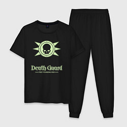 Пижама хлопковая мужская Гвардия смерти лого винтаж, цвет: черный