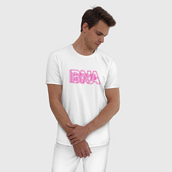 Пижама хлопковая мужская Совершенно новое животное лого, цвет: белый — фото 2