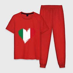 Мужская пижама Сердце - Италия