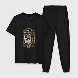 Пижама хлопковая мужская Black Sabbath band, цвет: черный