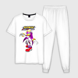 Пижама хлопковая мужская Sonic - ласточка Вейв - Free riders, цвет: белый