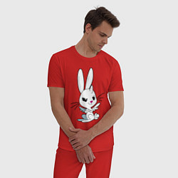 Пижама хлопковая мужская Angel Bunny - my little pony - cartoon, цвет: красный — фото 2