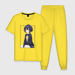 Пижама хлопковая мужская Ai Mizuno - Зомбилэнд Сага Месть, цвет: желтый
