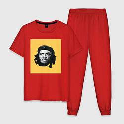 Пижама хлопковая мужская Че Гевара, цвет: красный