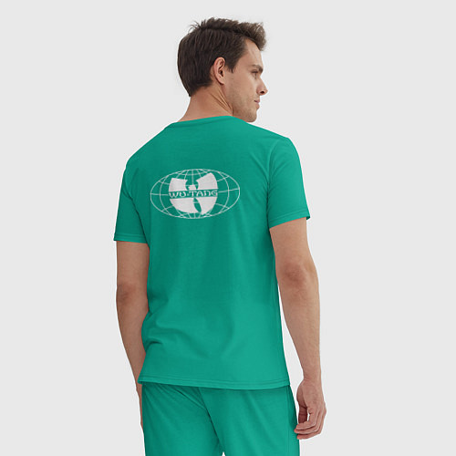 Мужская пижама Wu - killa beez / Зеленый – фото 4