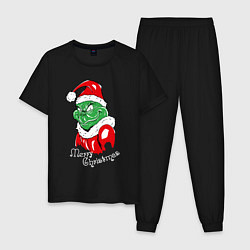 Мужская пижама Merry Christmas, Santa Claus Grinch