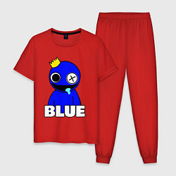 Мужская пижама Радужные друзья улыбчивый Синий