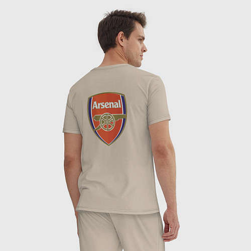 Мужская пижама Arsenal - sweeper - England - London / Миндальный – фото 4