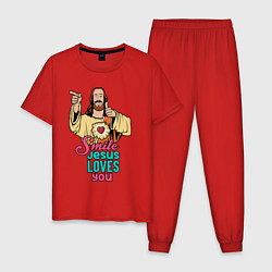 Мужская пижама Jesus Christ love u