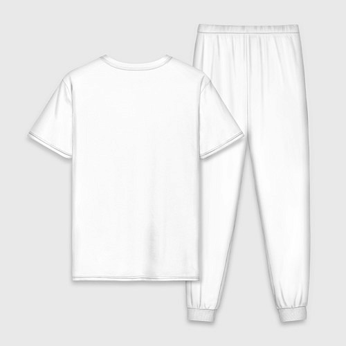 Мужская пижама Новогодний сумоист: определение / Белый – фото 2